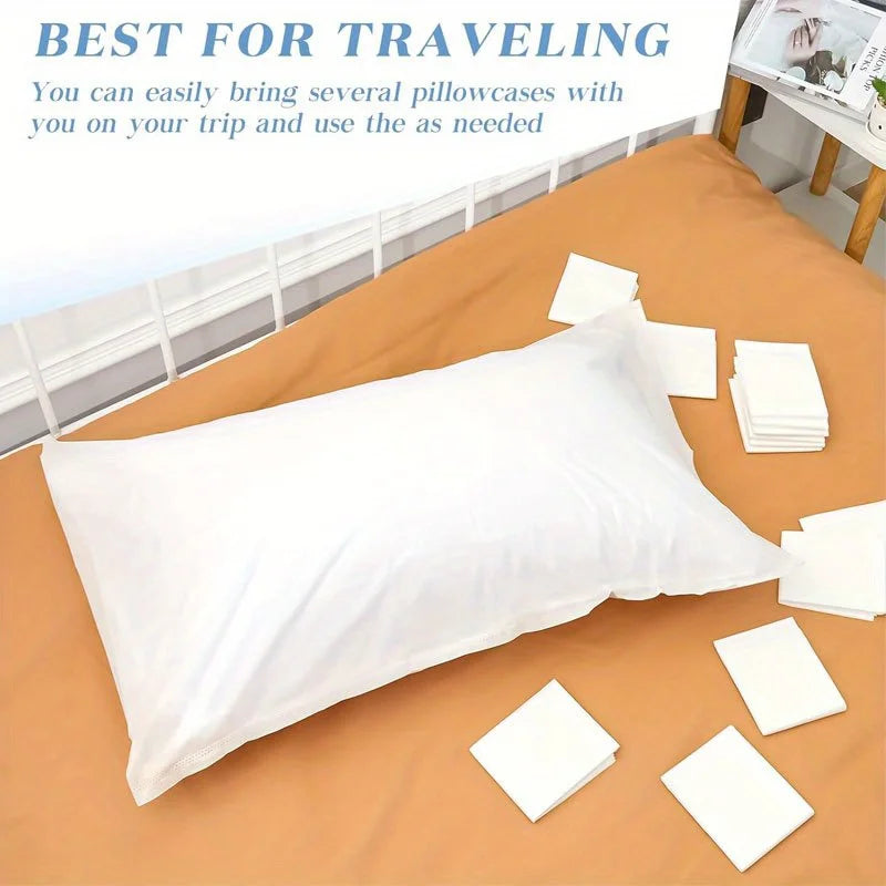 Pack of 5 or 10 single-use pillowcases