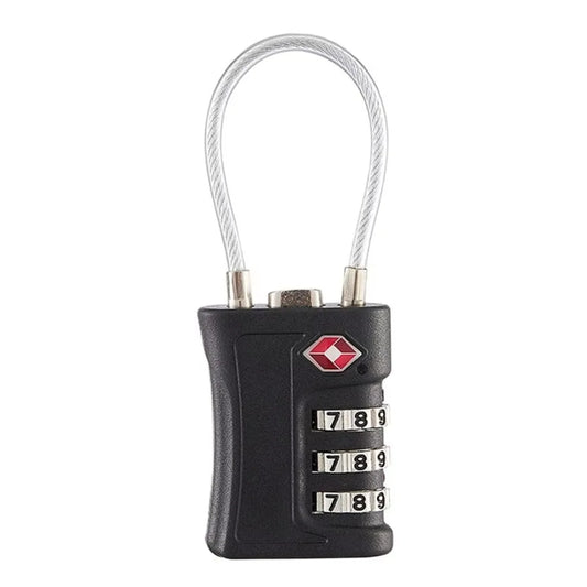 Black padlock with changeable password