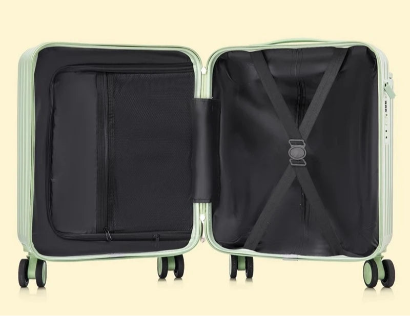 18 or 20 inch cabin suitcase, front opening, with USB port