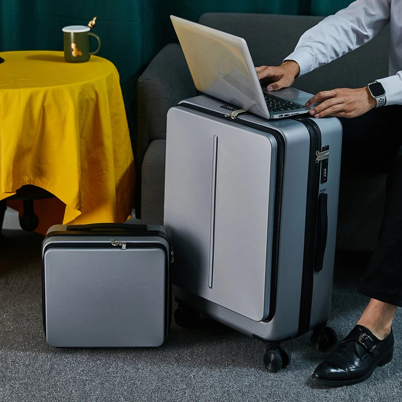 Valise de voyage à roulettes avec compartiment pour ordinateur portable