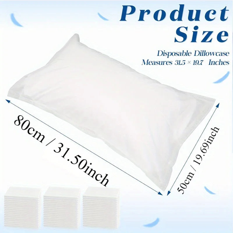 Pack of 5 or 10 single-use pillowcases